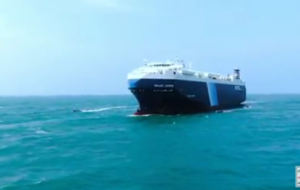 فیلم جدید از لحظه هلی‌برن و توقیف(مصادره) کشتی اسرائیلی توسط انصارالله یمن